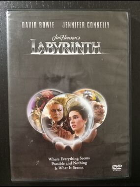 👾5/$20👾 Jim Henson's Labyrinth DVD (David Bowie, Jennifer Connelly) -